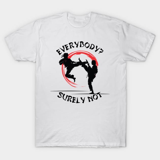 Surely Not Everybody was Kung Fu Fighting? T-Shirt by HROC Gear & Apparel